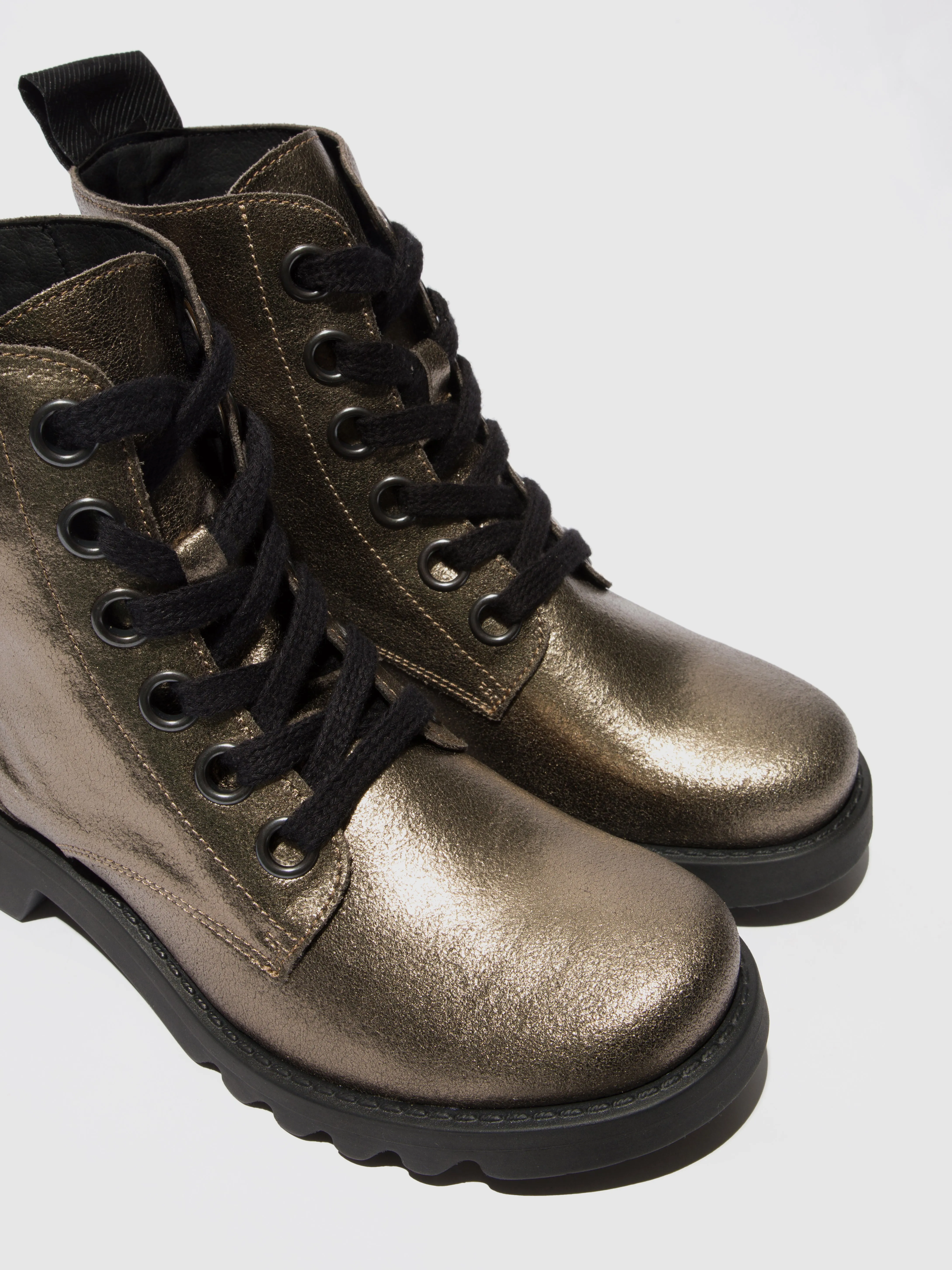 Lace-up Ankle Boots RAGI539FLY DARK GOLD sold by Fly London product image thumbnail 4