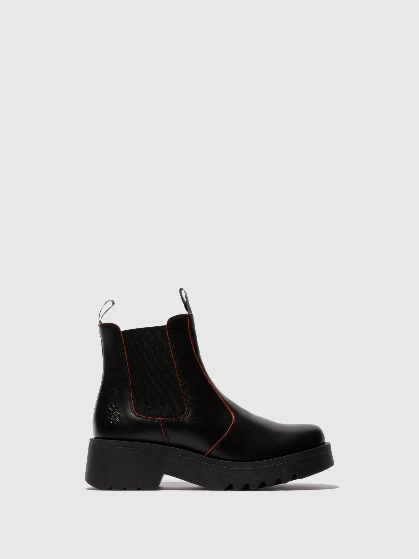 Chelsea Ankle Boots MEDI789FLY BLACK/RED sold by Fly London