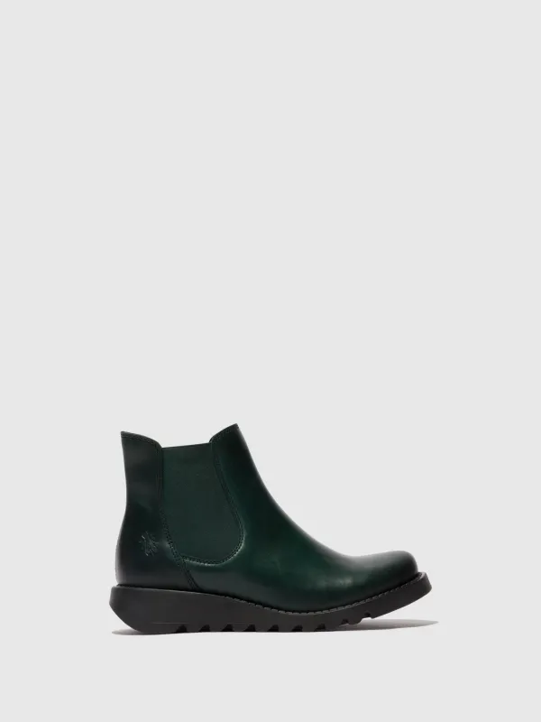 Chelsea Ankle Boots SALV PETROL (PETROL ELASTIC) sold by Fly London