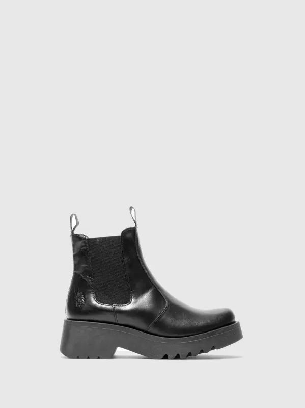 Chelsea Ankle Boots MEDI789FLY RUG BLACK sold by Fly London