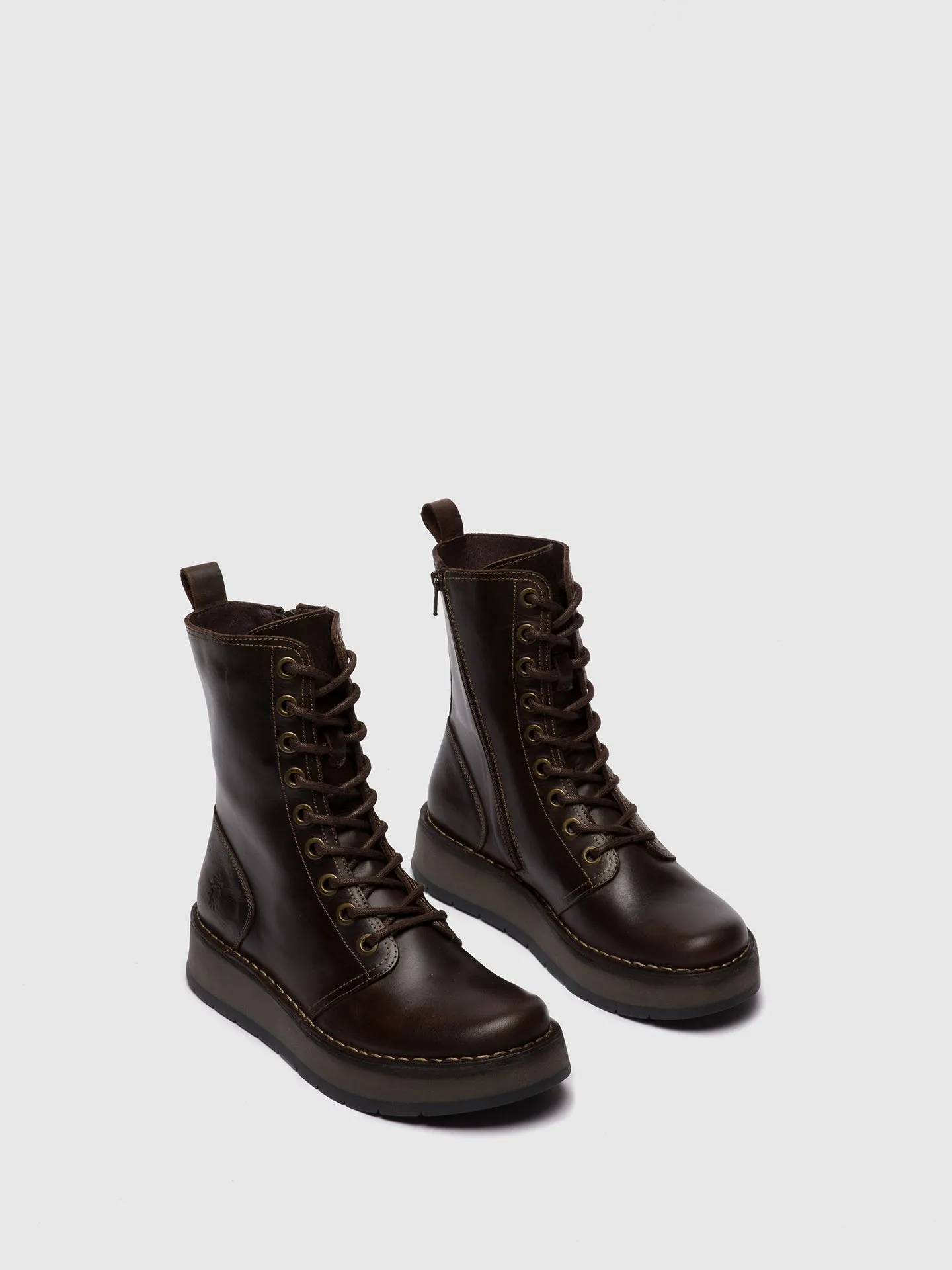 Lace-up Ankle Boots RAMI043FLY RUG DK. BROWN sold by Fly London product image thumbnail 2