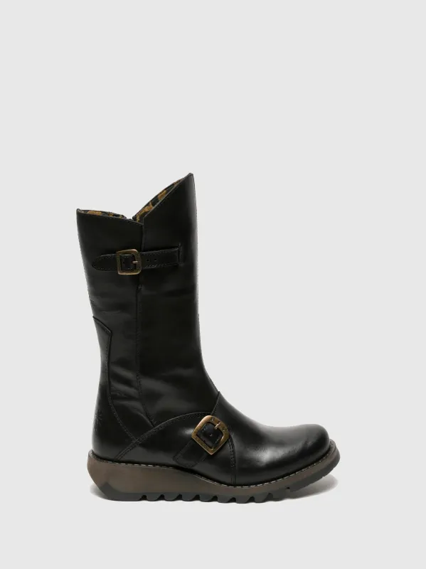 Buckle Boots MES 2 BLACK sold by Fly London