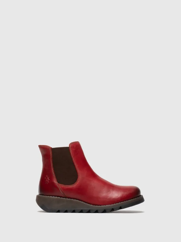 Chelsea Ankle Boots SALV RED sold by Fly London
