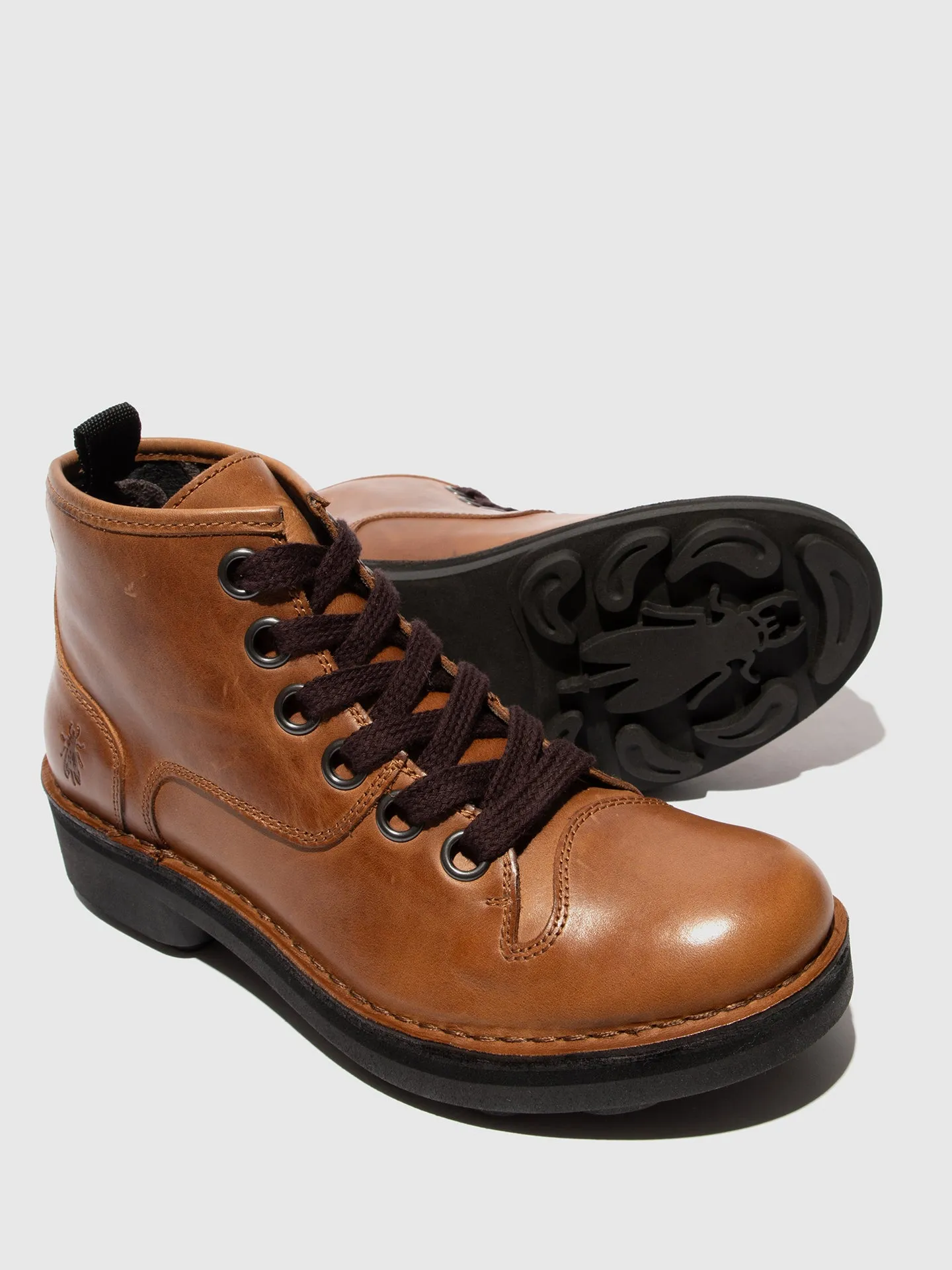 Lace-up Ankle Boots NUXE138FLY MID. BROWN sold by Fly London product image thumbnail 4