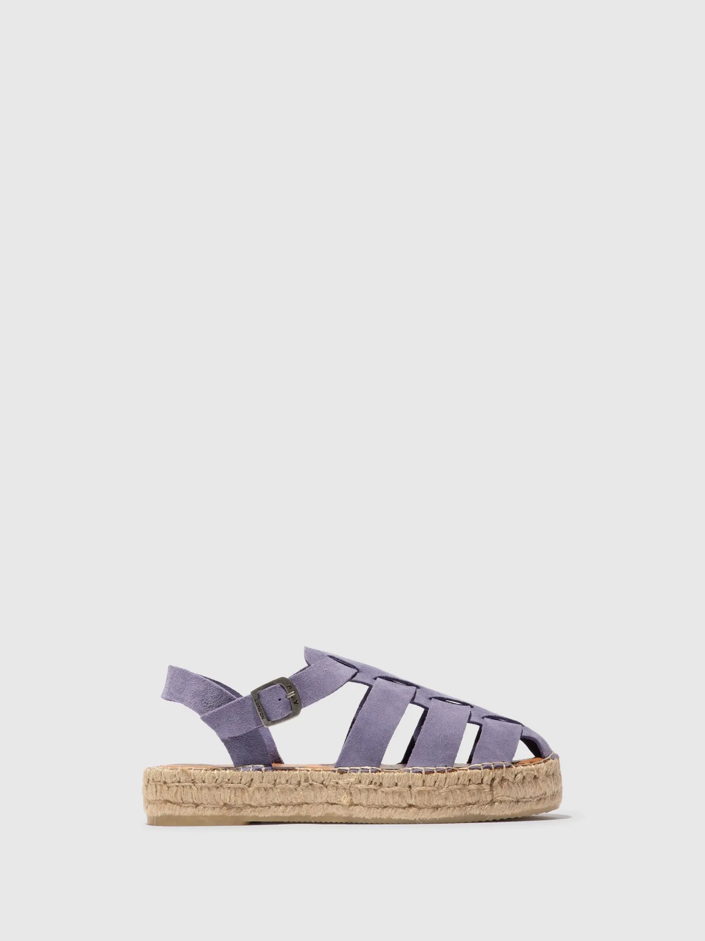 Sling-Back Espadrilles PAWI524FLY SUEDE VIOLET sold by Fly London