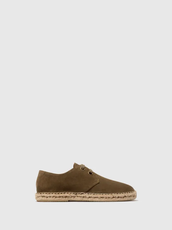 Lace-up Espadrilles SLIN528FLY KHAKI sold by Fly London
