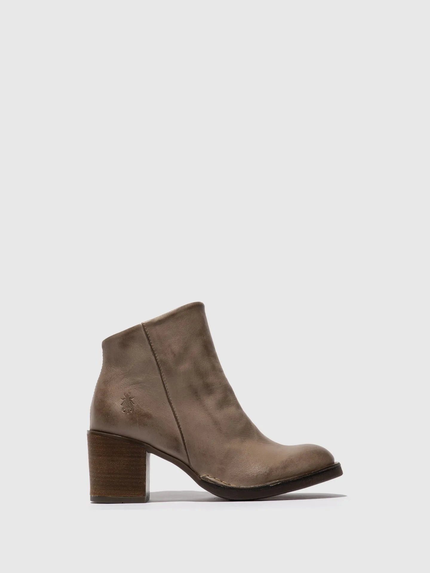 Zip Up Ankle Boots BELL061FLY TAUPE sold by Fly London