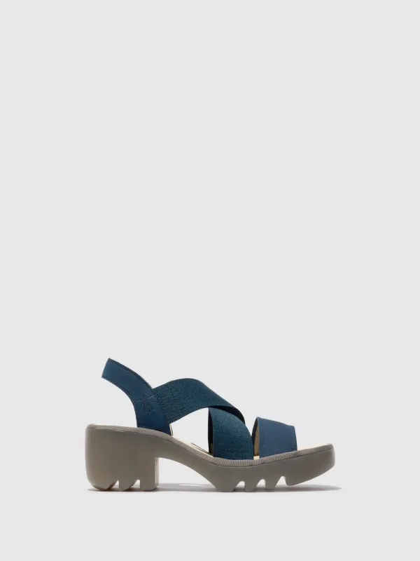 Crossover Sandals TAJI502FLY BLUE sold by Fly London