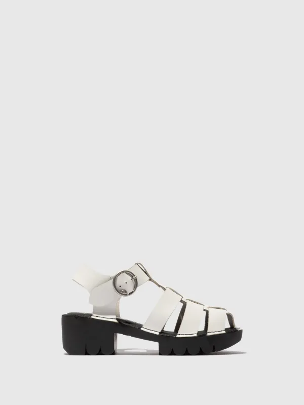 T-Strap Sandals EMME511FLY OFFWHITE sold by Fly London