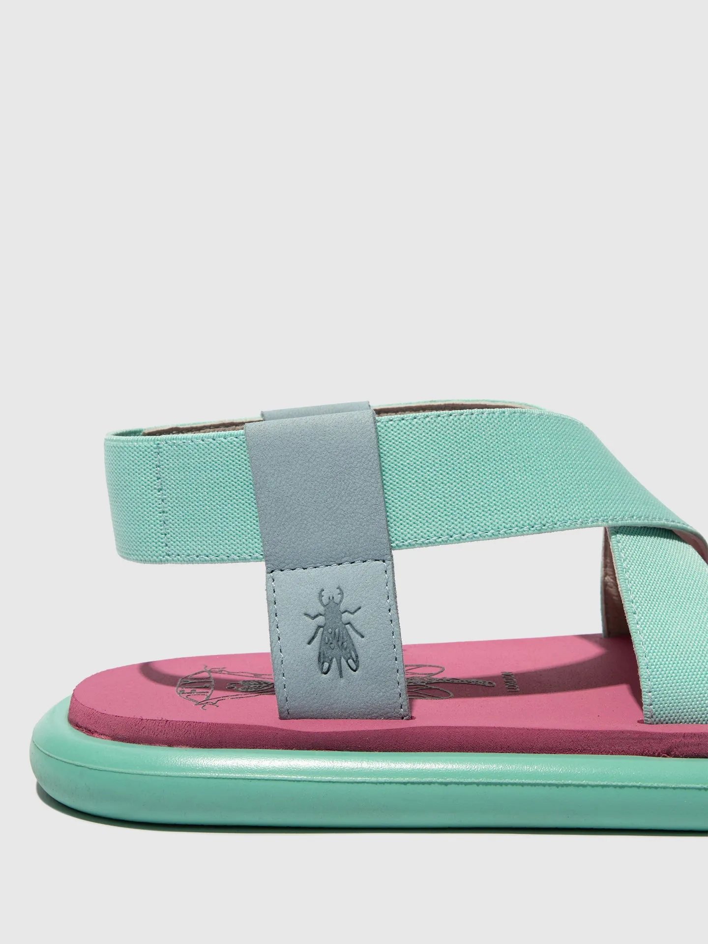 Sling-Back Sandals OAKE067FLY SKY BLUE/SPEARMINT/LILAC sold by Fly London product image thumbnail 4