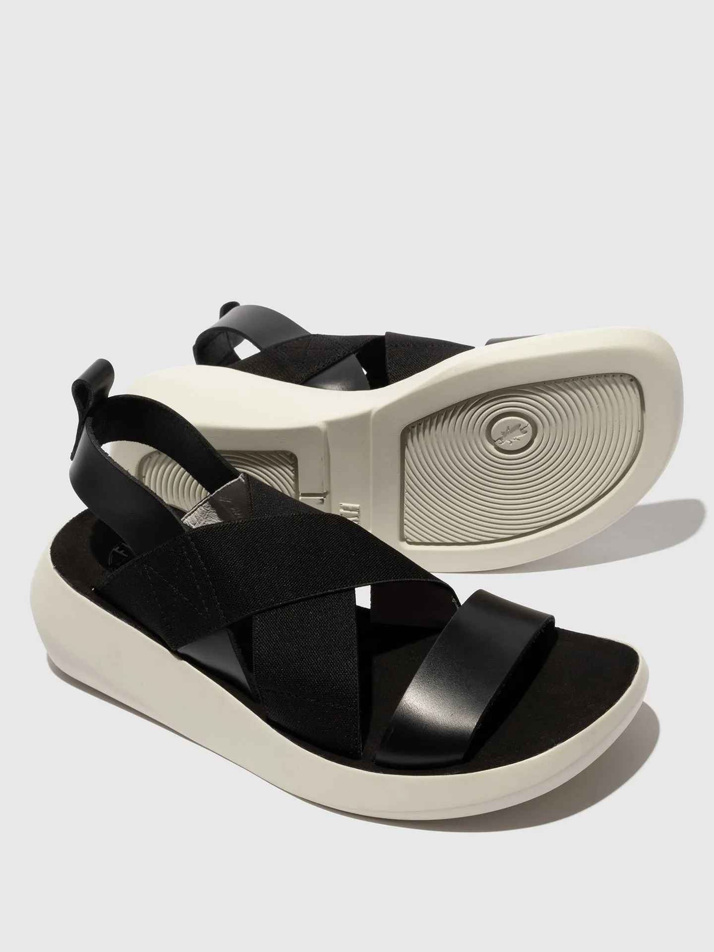 Crossover Sandals BAJI848FLY BRIDLE BLACK sold by Fly London product image thumbnail 4