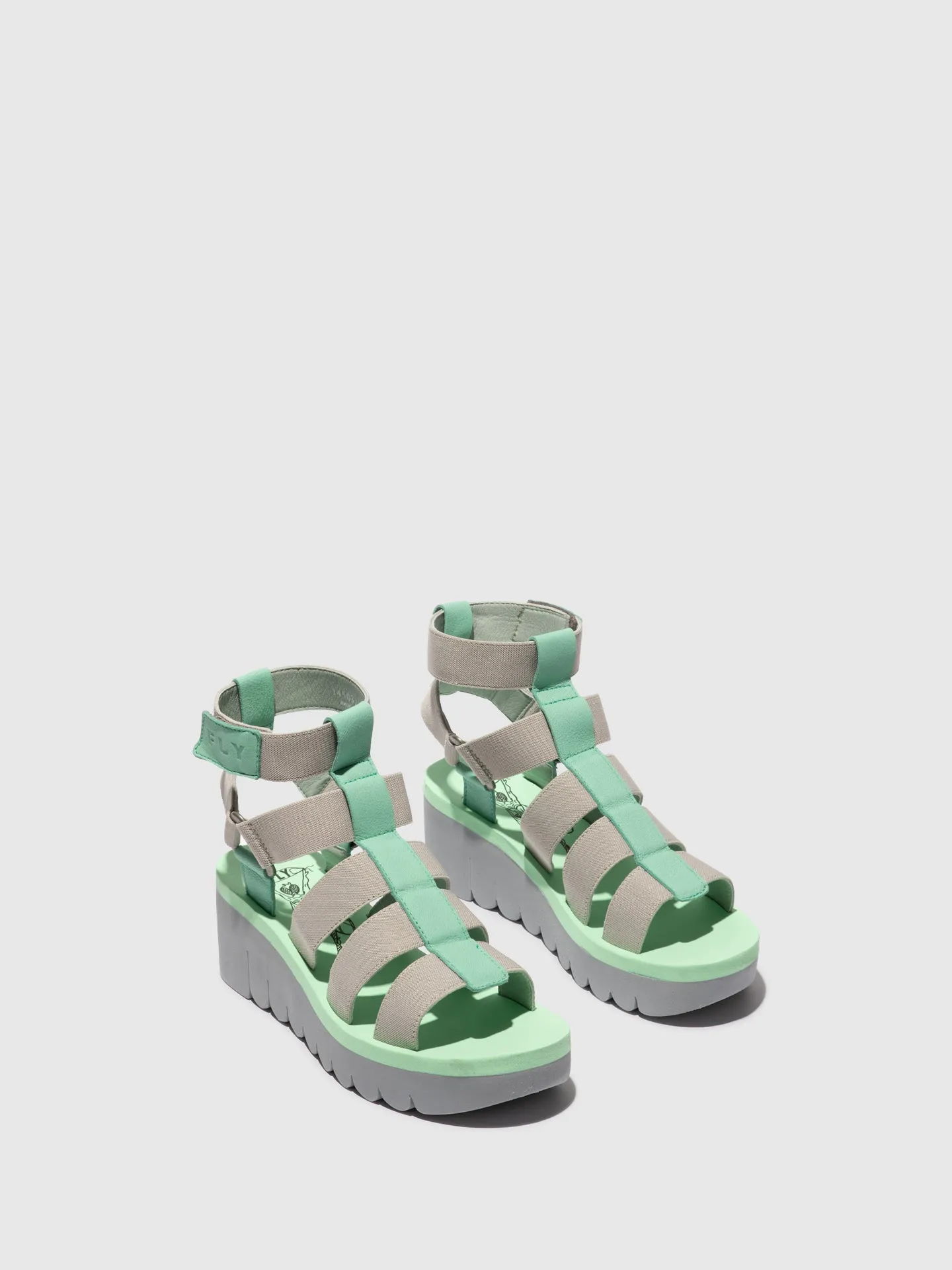 Strappy Sandals YUFI032FLY SPEARMINT/GREY/SPEARMINT sold by Fly London product image thumbnail 2
