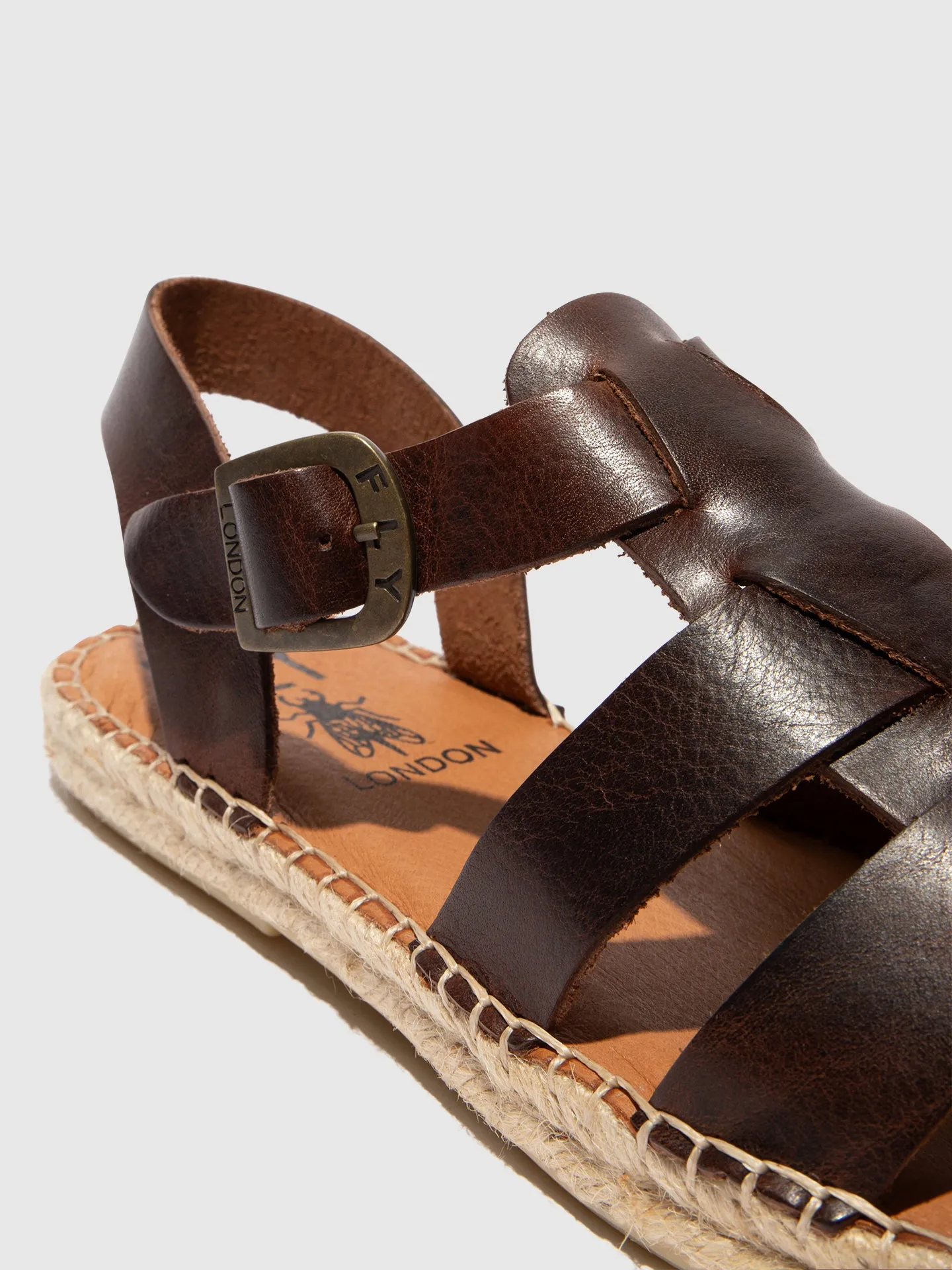 Sling-Back Espadrilles SUCH527FLY LEATHER BROWN sold by Fly London product image thumbnail 4