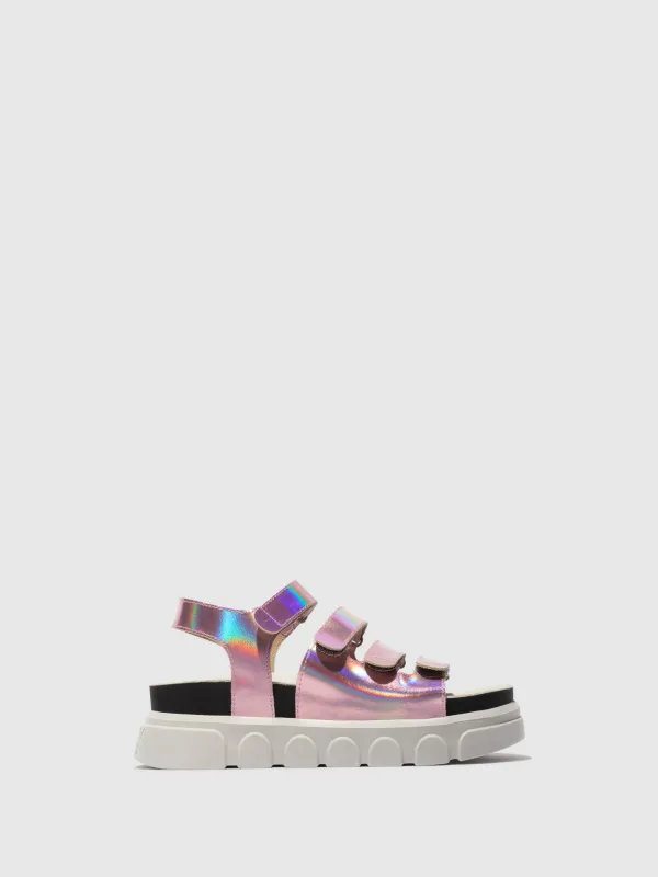 Velcro Sandals CLAD038FLY PINK sold by Fly London