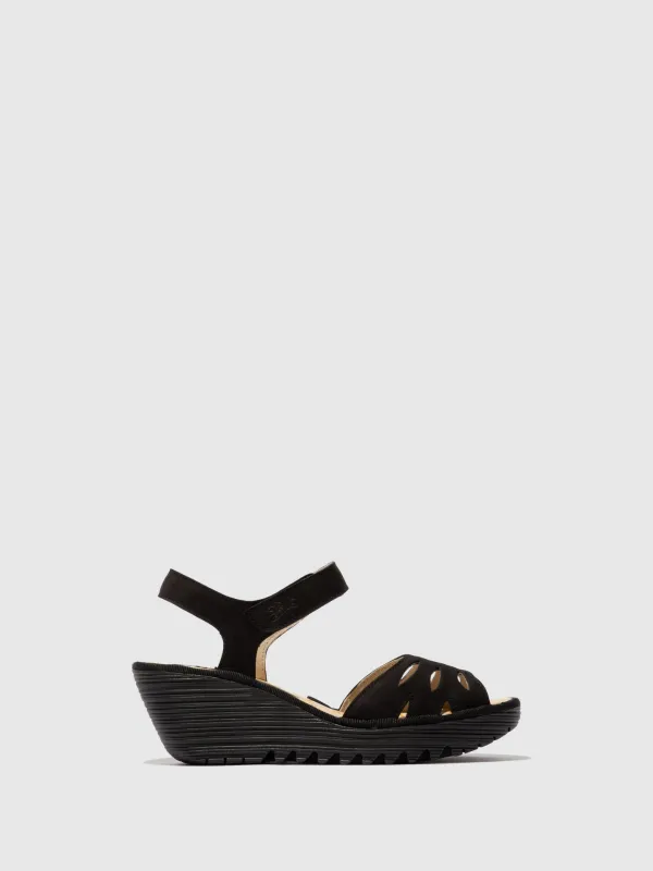 Sling-Back Sandals YAZI479FLY BLACK sold by Fly London