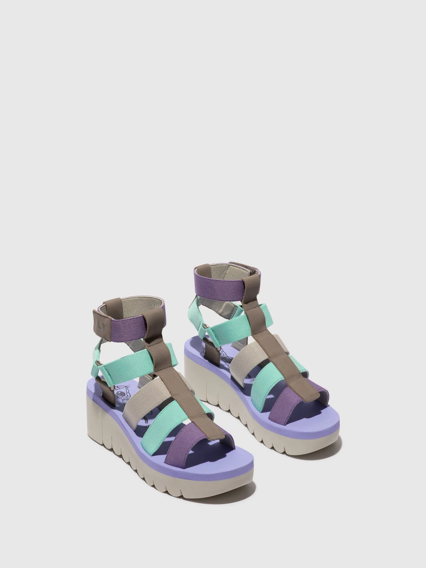 Strappy Sandals YUFI032FLY GREY/MULTICOLOR/VIOLET sold by Fly London product image thumbnail 2