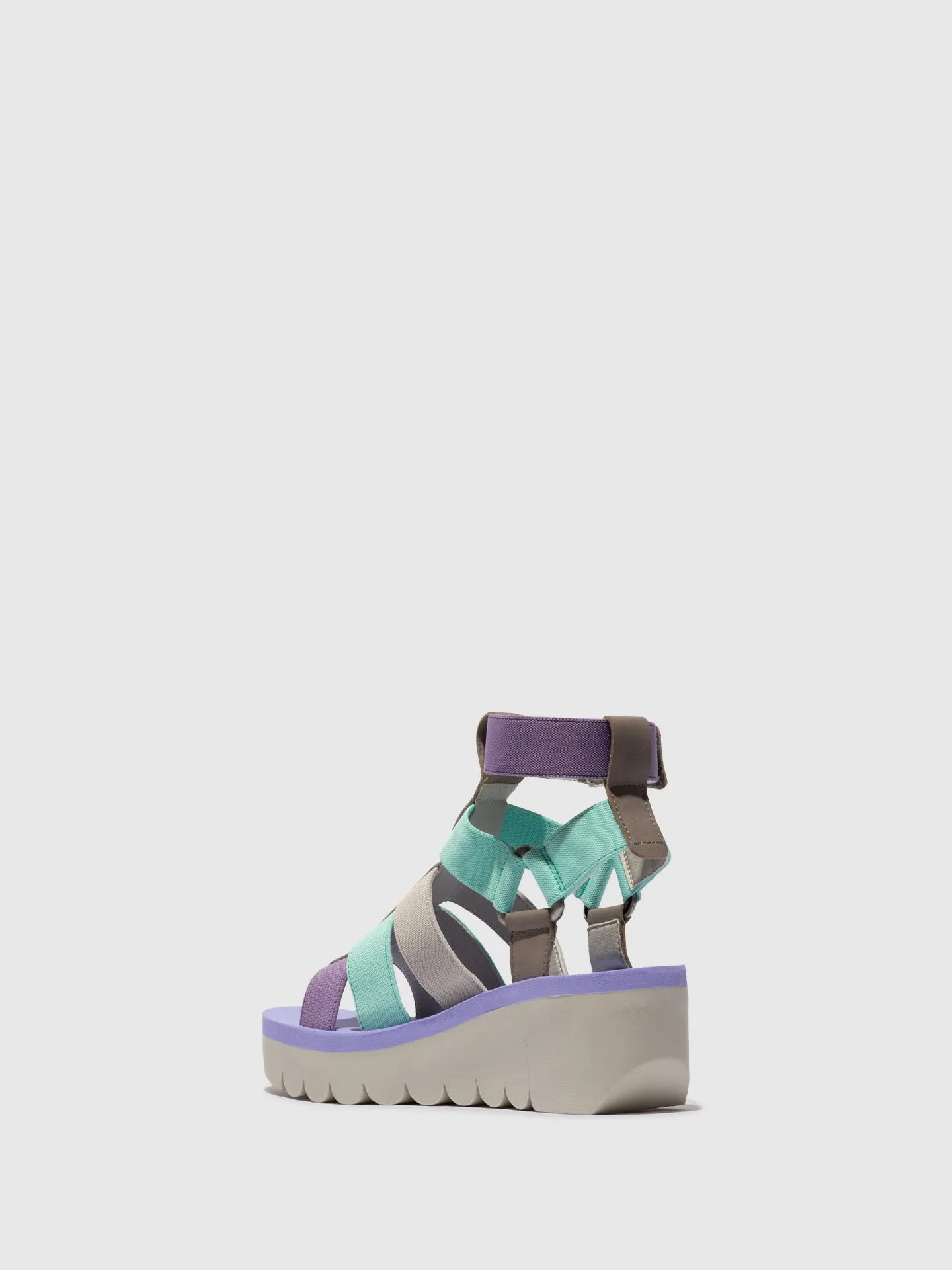 Strappy Sandals YUFI032FLY GREY/MULTICOLOR/VIOLET sold by Fly London product image thumbnail 3