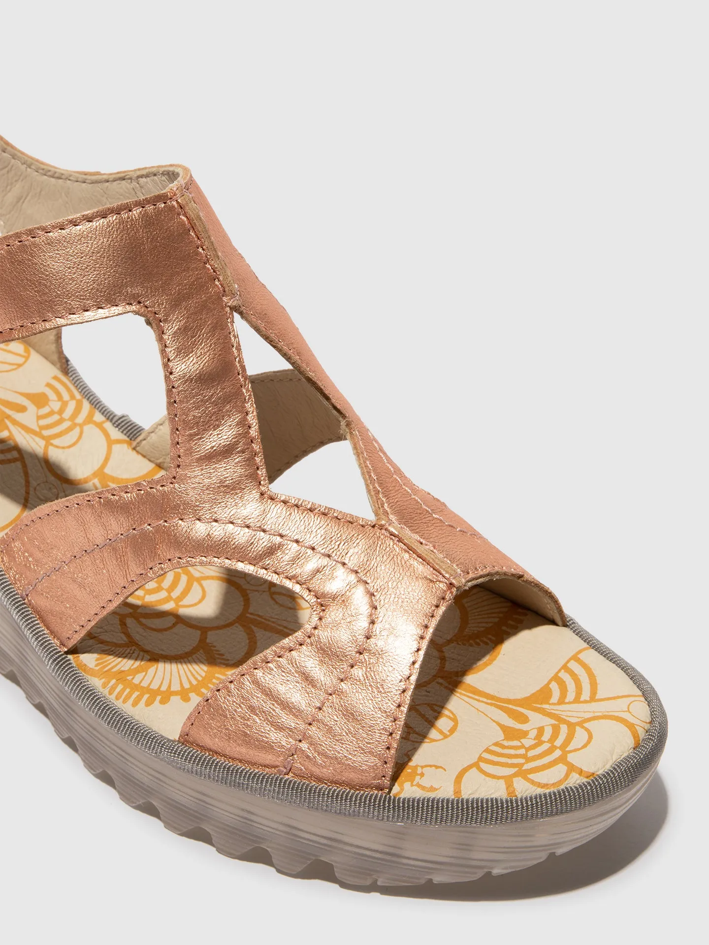 Velcro Sandals YOTU472FLY BLUSH GOLD sold by Fly London product image thumbnail 4