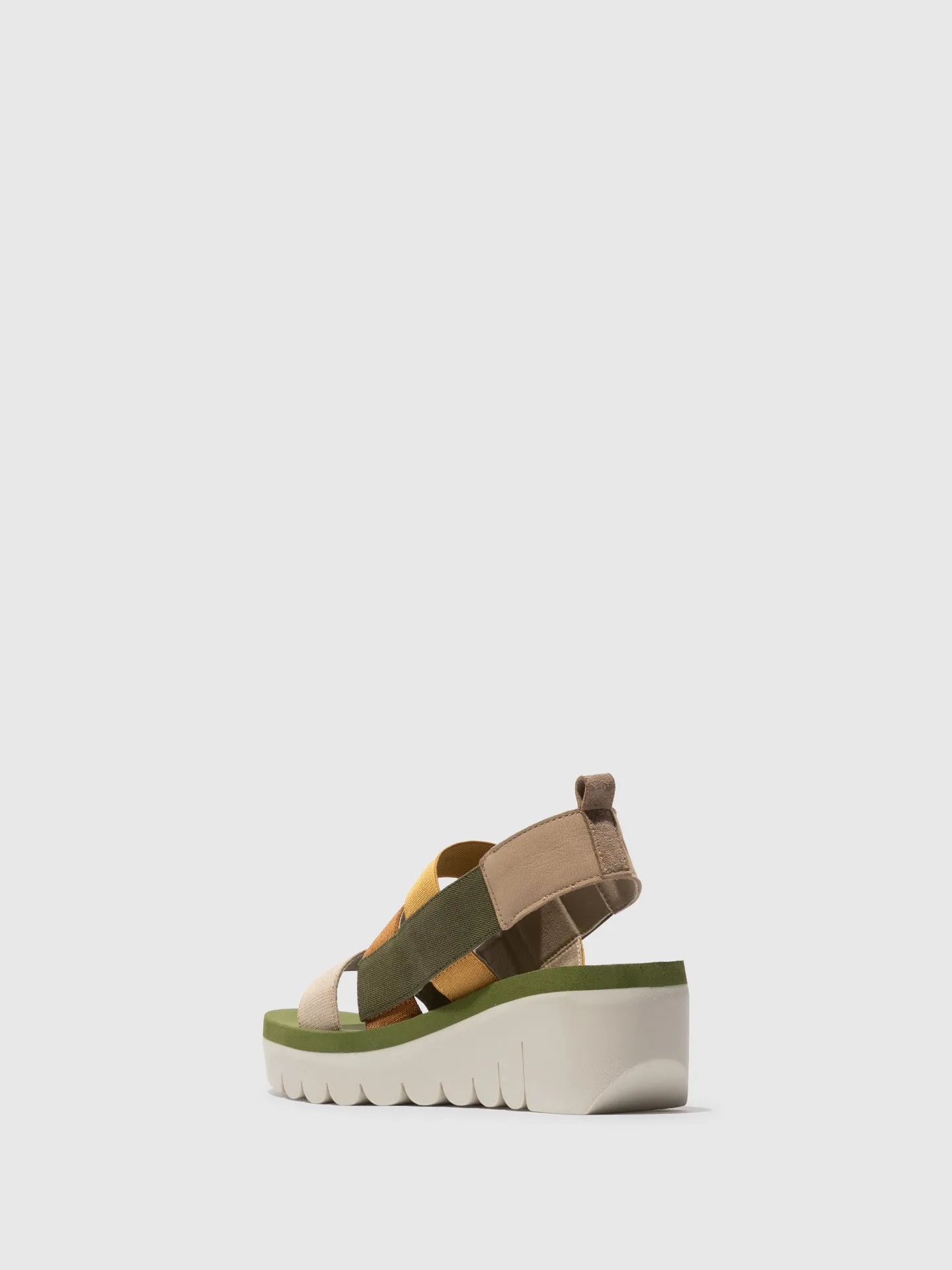 Strappy Sandals YERE847FLY CLOUD/MULTICOLOR/ARMY GREEN sold by Fly London product image thumbnail 3