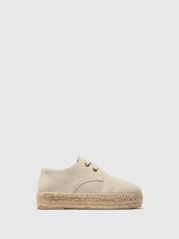 Lace-up Espadrilles PETH525FLY OFFWHITE sold by Fly London