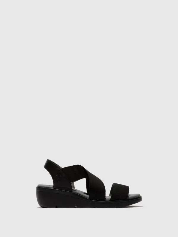 Elasticated Sandals NOLI056FLY BLACK sold by Fly London
