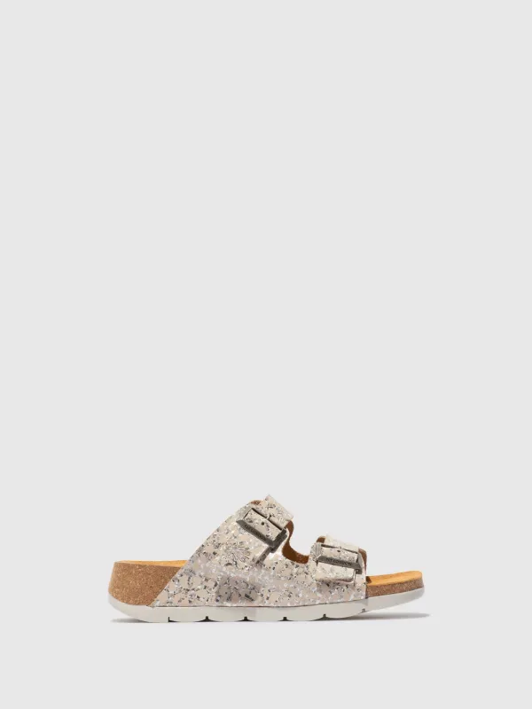 Buckle Sandals CAJA721FLY FANTASY WHITE sold by Fly London