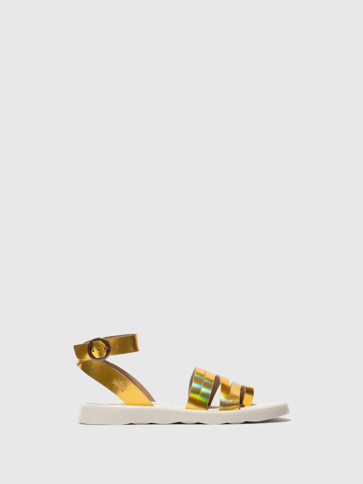 Ankle Strap Sandals TRIX075FLY GOLD sold by Fly London