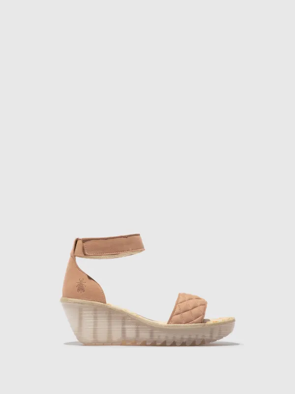 Ankle Strap Sandals YARU471FLY NUDE PINK/NUDE PINK sold by Fly London