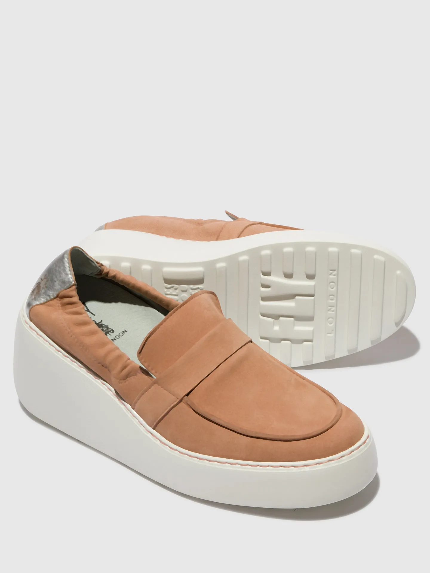 Slip-on Trainers DULI620FLY NUDE PINK/SILVER sold by Fly London product image thumbnail 4