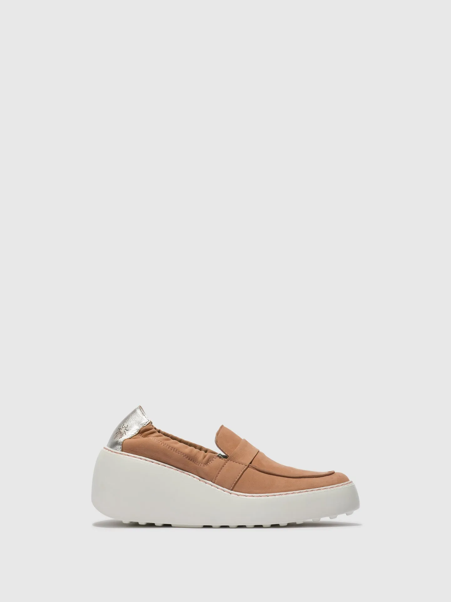 Slip-on Trainers DULI620FLY NUDE PINK/SILVER sold by Fly London