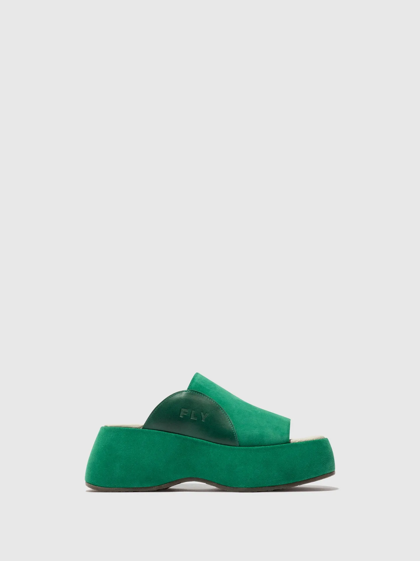 Slip-on Mules BEZI078FLY GREEN/GREEN sold by Fly London