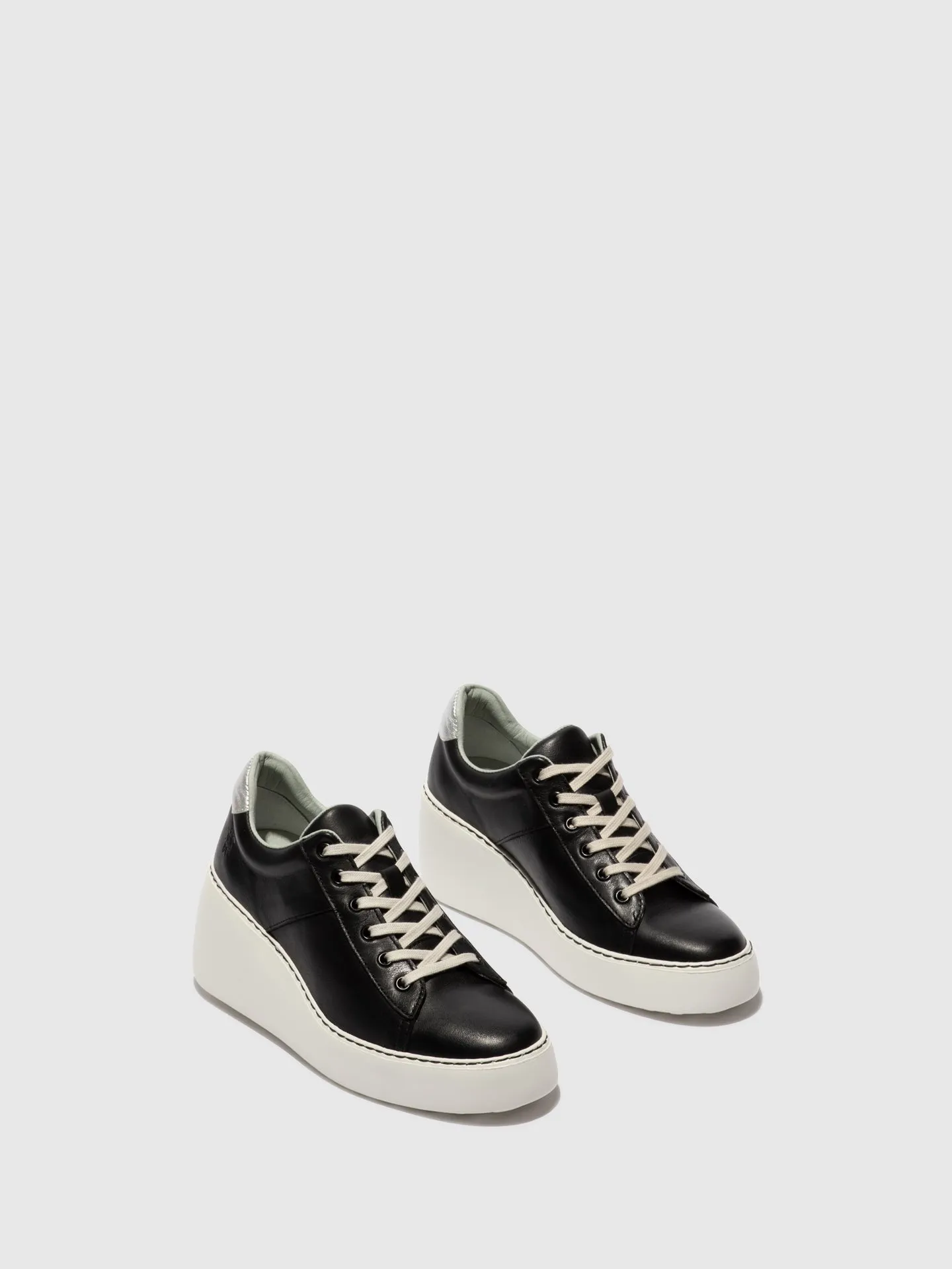 Lace-up Trainers DELF580FLY BLACK/SILVER sold by Fly London product image thumbnail 2