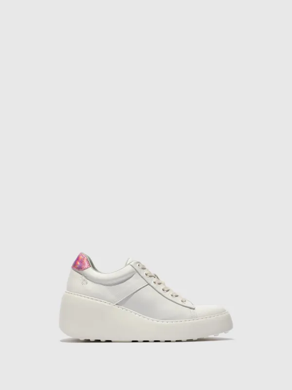 Lace-up Trainers DELF580FLY WHITE/PINK sold by Fly London