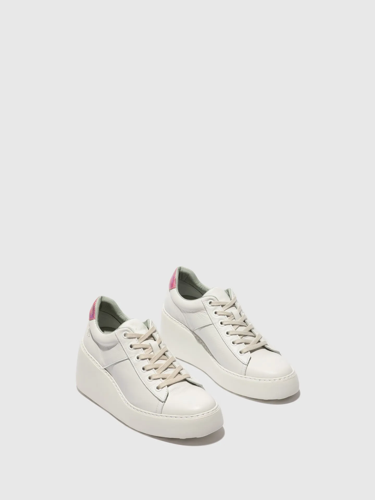 Lace-up Trainers DELF580FLY WHITE/PINK sold by Fly London product image thumbnail 2