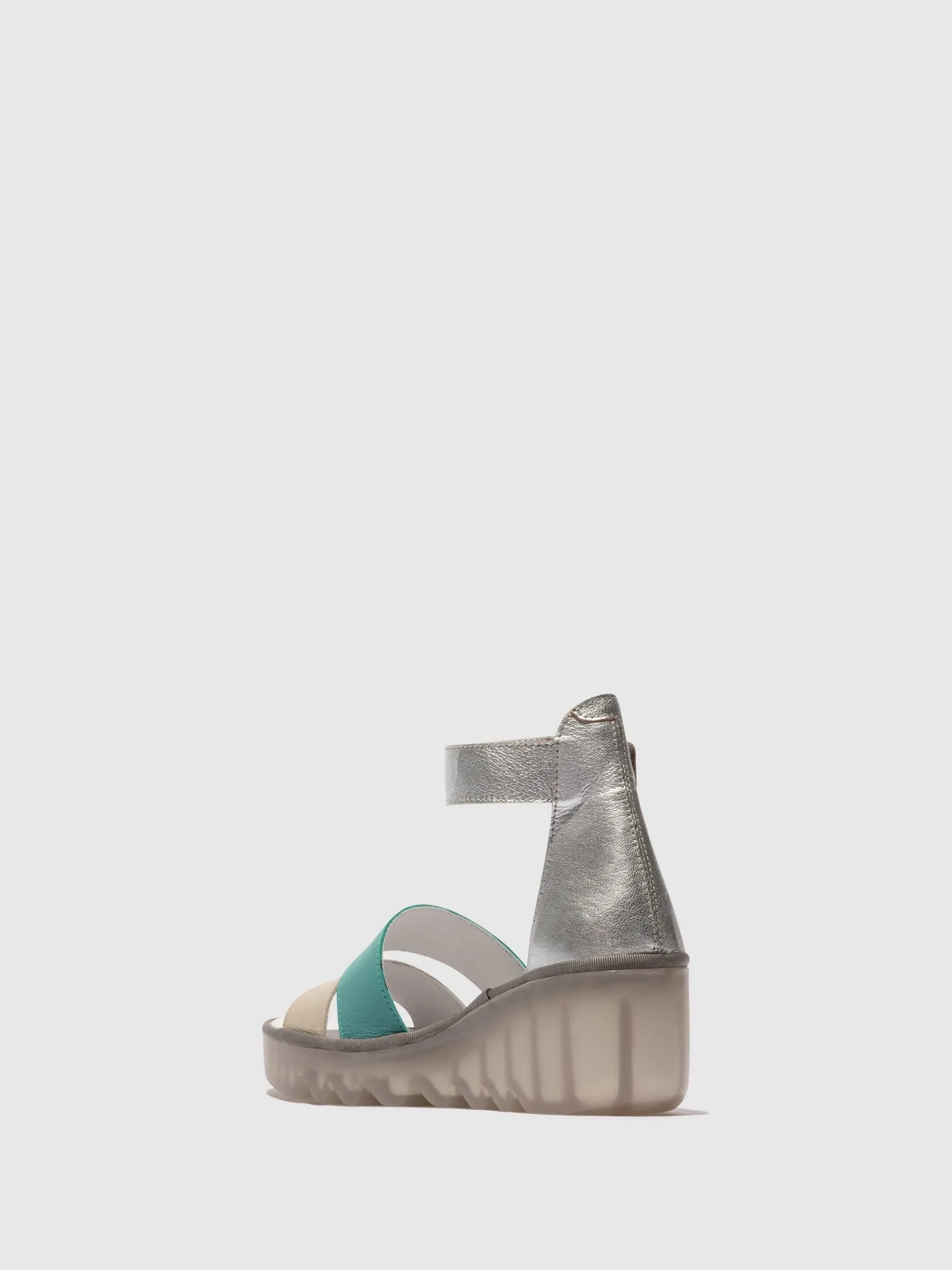 Strappy Sandals BONO290FLY CLOUD/TURQUOISE/SILVER sold by Fly London product image thumbnail 3