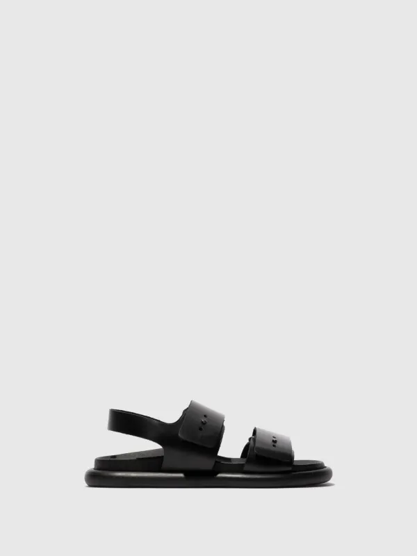 Sling-Back Sandals PAFI070FLY BLACK/BLACK sold by Fly London