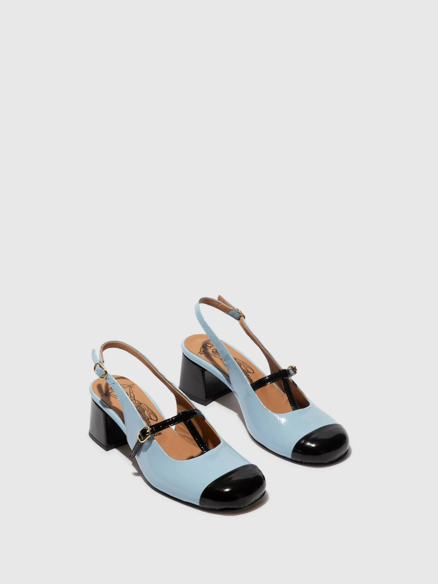 Sling-Back Sandals SOLN083FLY BLACK/ SKY BLUE sold by Fly London product image thumbnail 2