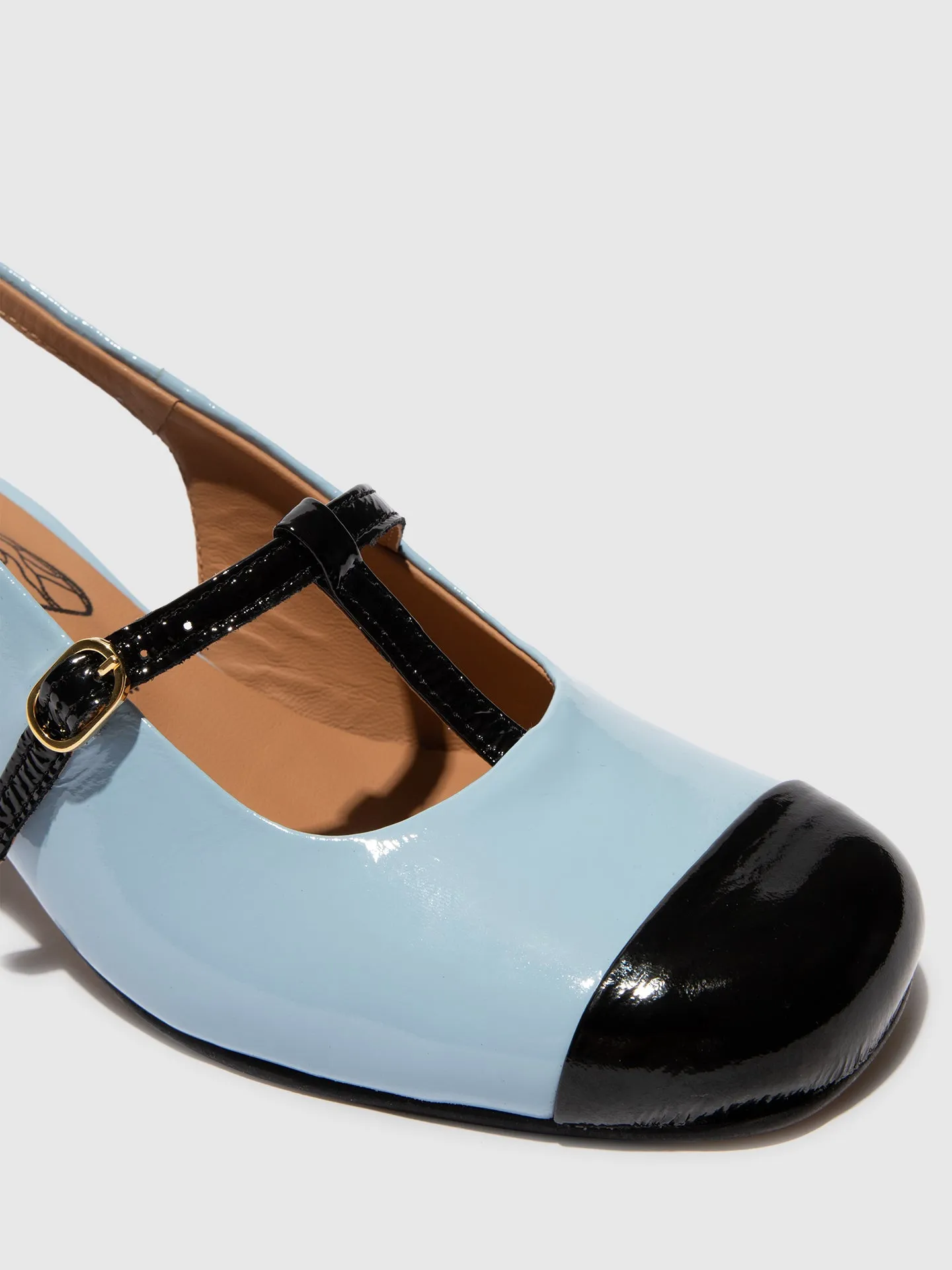 Sling-Back Sandals SOLN083FLY BLACK/ SKY BLUE sold by Fly London product image thumbnail 4