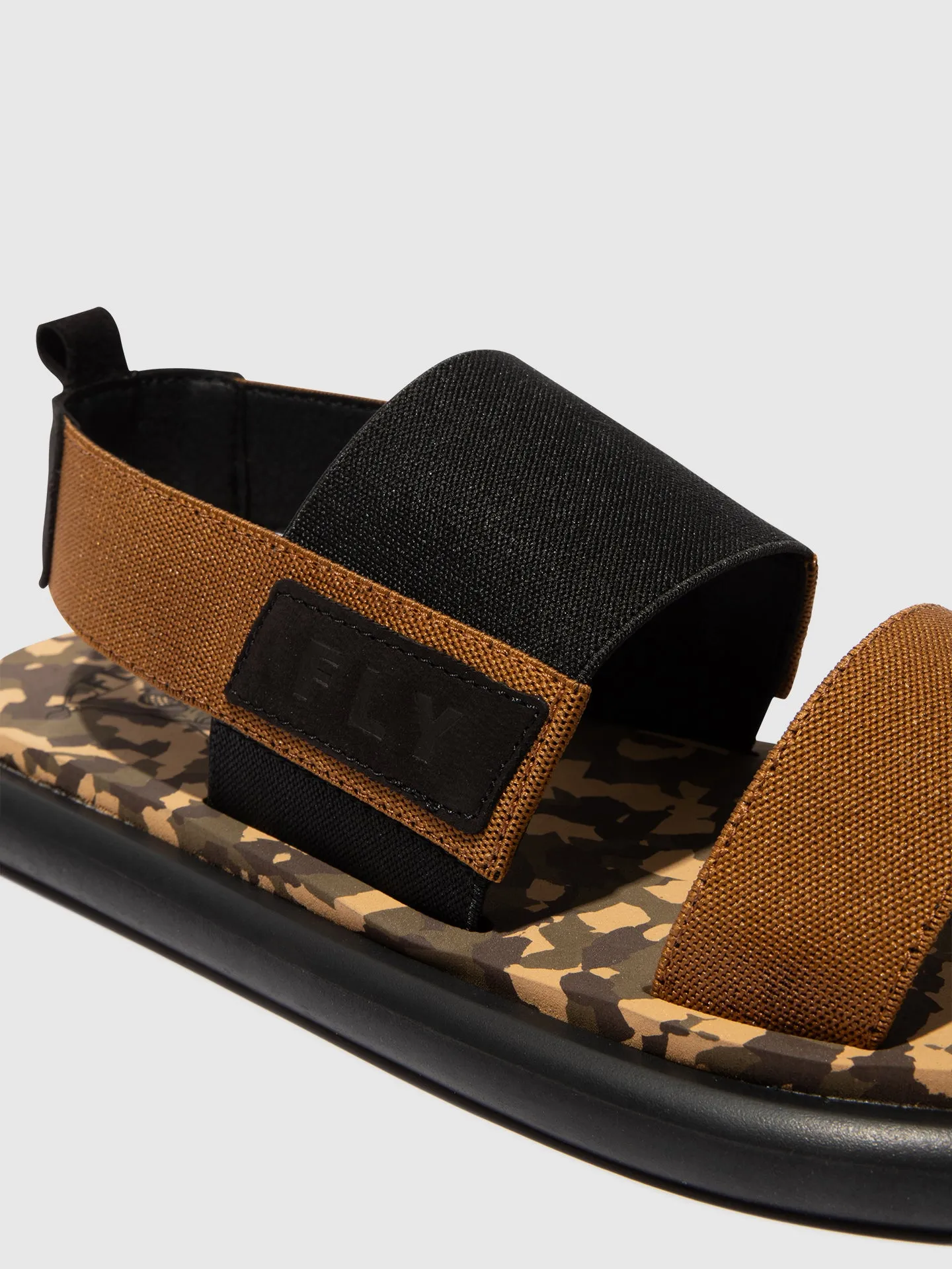 Sling-Back Sandals OICH064FLY BLACK/MUSTARD/CAMU sold by Fly London product image thumbnail 4