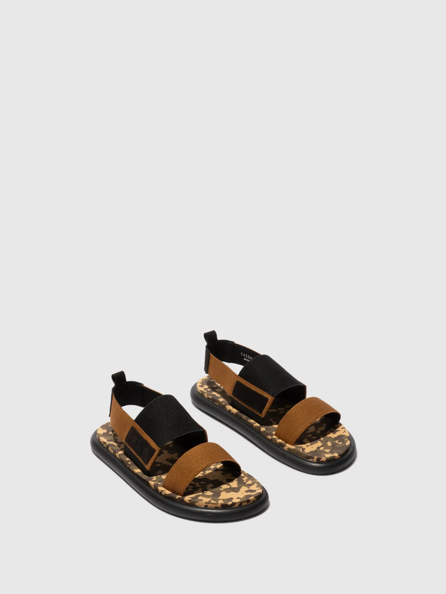 Sling-Back Sandals OICH064FLY BLACK/MUSTARD/CAMU sold by Fly London product image thumbnail 2