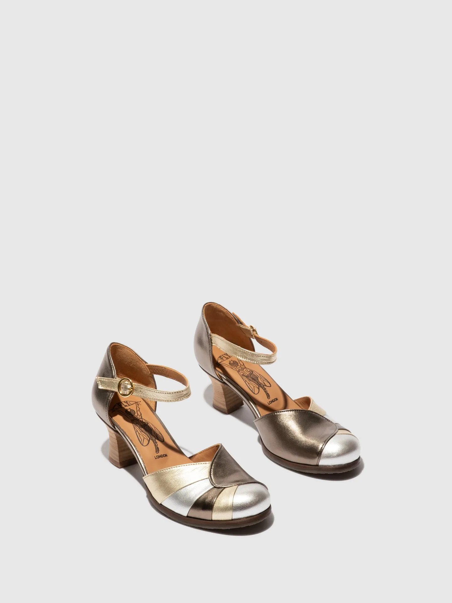 Heel Shoes BESH087FLY GRAPHITE/SILVER/GOLD sold by Fly London product image thumbnail 2