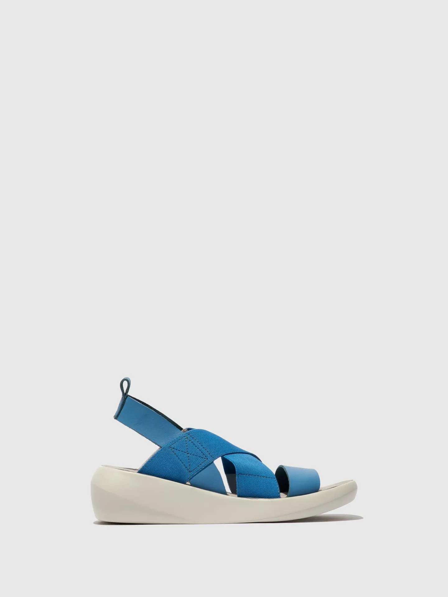 Crossover Sandals BAJI848FLY BLUE sold by Fly London