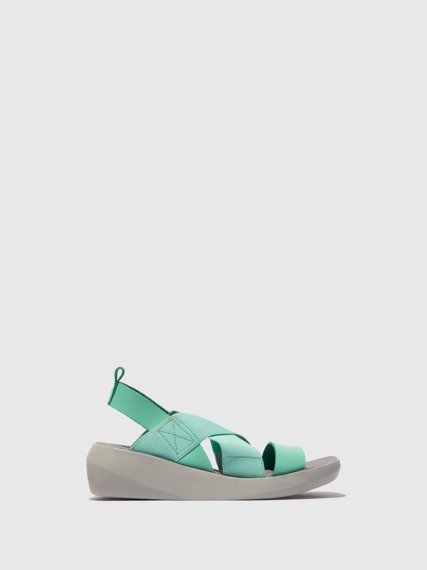 Crossover Sandals BAJI848FLY SPEARMINT sold by Fly London