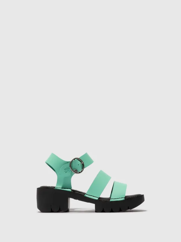 Buckle Sandals EGLY520FLY SPEARMINT sold by Fly London