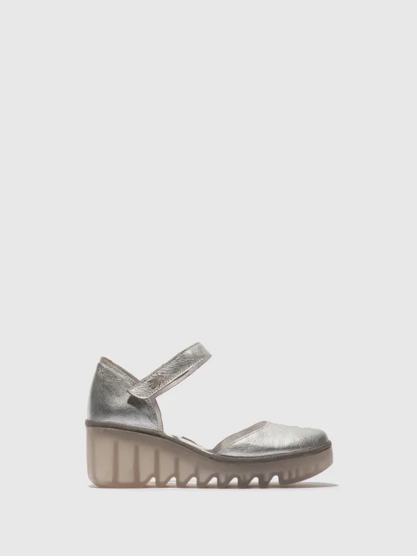 Ankle Strap Sandals BISO305FLY SILVER sold by Fly London