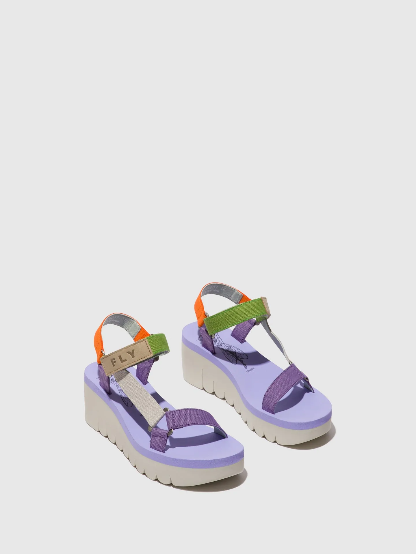 Velcro Sandals YEFA726FLY MULTICOLOR (VIOLA) sold by Fly London product image thumbnail 2