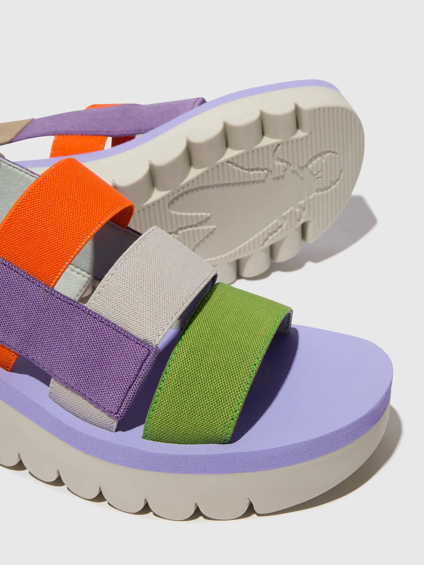 Strappy Sandals YERE847FLY MULTI (VIOLA) sold by Fly London product image thumbnail 4