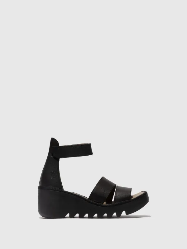 Strappy Sandals BONO290FLY BLACK sold by Fly London