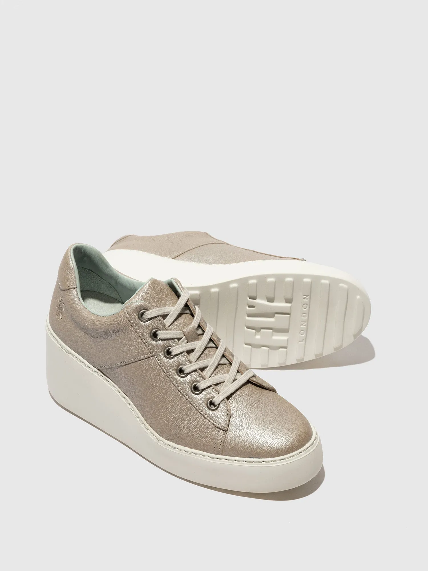 Lace-up Trainers DELF580FLY SILVER sold by Fly London product image thumbnail 4