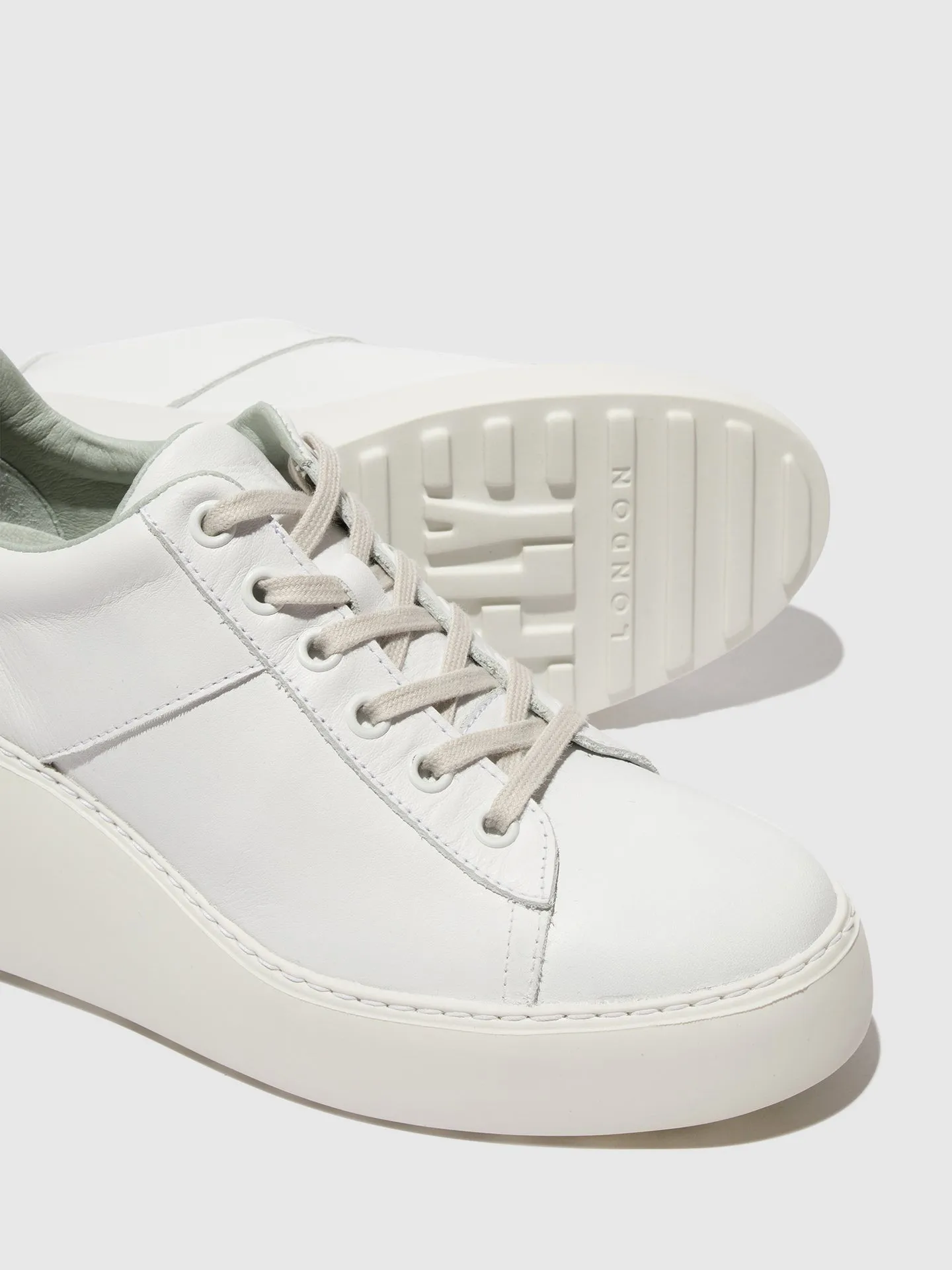 Lace-up Trainers DELF580FLY WHITE sold by Fly London product image thumbnail 4